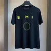 Diseñador Hombres Camiseta Polos sueltos para hombres Carta Círculo Estampado Verano Transpirable Camiseta de manga corta Blanco y negro XS S-278u