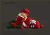 Mützen Hüte Studio Kinder Pografie Thema Kleidung geborenes Baby Kleinkind Mädchen Dame Prinzessin Kleider rot schwarz Schießzubehör 231009