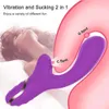Vibratorer kraftfulla kvinnliga klitoris sugande klapp massage stimulerar g spot dubbel huvud stark vibration provocerande sexleksak 231010