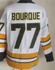 Retro Hockey 8 Cam Neely Vintage Jersey CCM 77 Ray Bourque Team Black White Yellow Color All Stitched 75 Anniversary Classic Retire Mens Breathable For Sport Fans