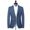 Herenjassen Casual colberts Blazer voor heren Bruiloft Blauw Slim Fit Uitloper Oversized Blazers met enkele rij knopen Elegante luxe jassen Koreaans 231010