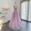 Basic Casual Dresses Sharon Said Luxury Beaded Dubai Lilac Evening for Women Wedding Party 2023 Elegant Long Arabic Prom Formal Gowns SS329 231009