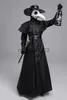 Themakostuum Halloween Middeleeuws gewaad met capuchon Plague Doctor Kostuum Maskerhoed voor mannen Monnik Cosplay Steampunk Priester Horror Tovenaarsmantel Cape 5XL x1010