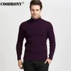 Kadın Sweaters Coodrony Kış Kış Kalın Sıcak Kaşmir Sweater Erkek Boğazlı Kazaklar İnce Fit Pullover Erkekler Klasik Yün Triko Çekme Homme 231009