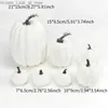 Other Event Party Supplies 7pcs Artificial Pumpkin Halloween Decoration Thanksgiving Harvest Festival Fall DIY Craft Home Props Q231010