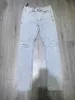 2023 Designer Ksubi Jeans For Mens Man Pants Rip Denim Biker Grey Paint Distress Stretch Motorcykel Ben Halloween 14Z3i