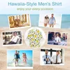Camisas casuais masculinas limão homens comida fruta folha camisa manga longa novidade streetwear blusas primavera personalizado tops plus size