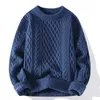 Erkek Sweaters Sonbahar Kış Erkekler Sweater Vintage O Boyun Düz Renkli Mens Örgü Küleyler Gevşek Harajuku Mens Retro Örgü Külot Sweaters 231010