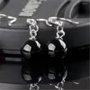 Boucles d'oreilles pendantes plaquées argent, bijoux à crochet pour femmes, cadeau pour filles