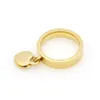 Anello amore gioielli 316L titanio placcato oro a forma di cuore moda T lettera doppio cuore femminile anelli di promessa per uomo donna Regalo Eng291o