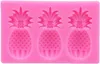 Molde de silicona de frutas con forma de piña y fresa, molde para Fondant, decoración para pasteles y magdalenas, molde para hornear Chocolate 1221393