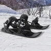 Snowboards botas de esqui mini patins de esqui sapatos de neve esquis snowboards neve curto skiboard snowboard sapatos fixações ajustáveis sapatos de esqui placa de neve 231010