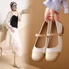 Dress Shoes Loveontop Color Matching Women's Summer Skirt Leather Golden Mary Jane