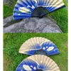 Anime Game Genshin Impact Ayaka Cosplay Wig Costume Accessories Folding Fan Double Sided Printing Role Playing Propscosplay