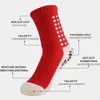 Sportstrumpor 3 par/Lot Anti-Slip Football Socks Non-Slip Soccer Basketball Tennis Outdoor Sport Socks Grip Cycling Riding Men Socks 231009