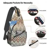 Backpack Multicolor Sling Chest Bag Custom Camouflage Contemporary Crossbody Shoulder For Men Travel Hiking Daypack