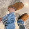 نساء Tazz Slippers Tasman Fur Slides الكلاسيكية بذور الخردل فائقة منصة Mini Boot Slip-on Les Petites Suede Wool Blend Winter Designer Men Booties US 3-13