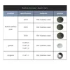 Calzini da uomo CR2032 CR2023 CR2025 Batteria a bottone in acciaio inossidabile 316 con molla e distanziatore