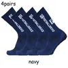 Chaussettes de sport 4 paires/ensemble FS chaussettes de football Grip chaussettes de sport antidérapantes compétition professionnelle Rugby chaussettes de football hommes et femmes 231009