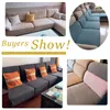 Chair Covers Jacquard Thick Sofa Cushion Cover Luxury Solid Color Elastic Living Room Couch Slipcover Pets Kids Washable