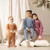 Kläder sätter barn kläder sommar modal baby pojke tjej set barn pjs baby mjuk stretchig 231009