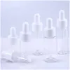 Butelki pakowania hurtowe 50pcs/partia 5 ml 10 ml 15 ml 20 ml przezroczysty szklany szklany butelki słoi