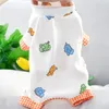 Vêtements de chien mignon ours tête vêtements protection du ventre chiot pyjamas automne et hiver combinaison thermique Teddy Bichon à quatre pattes