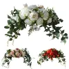 Linteau artificiel fleur miroir avant fleur IDY linteau guirlande mariage fête de noël décoration maison porte décoration fleurs