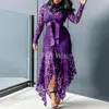 Casual Dresses Formal Dress Lace Patchwork Women Hollow Out Fishtail Hem For Wedding Plus Size Elegant Long Sleeve Party Sexy Sund2661