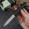 JUFULE UT88 Combat Tactical Automatic knife Bounty Hunter Aluminum Alloy CNC Damascus blade Wallet Pocket Knives mICRo UT85 A07 TECH Auto knifes