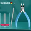 Kutikel sax Toenail Clippers Professionella pedikyrverktyg Nagelklippare Anti-splash Ingrown Olecranon Cutters Manicure Tools Set 231007