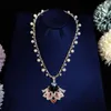 High-end luxe baldame ketting Feestbijeenkomst Rode diamant Parelketting Ketting rond Superieure kwaliteit shippin209c