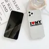 Cell Phone Cases Cute Funny I Love My Girlfriend Case for IPhone 11 12 13 14 Pro Max Mini X XR XS 15 7Plus Transparent Couple Paired Coques 231010