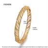 Wando 24K 4PCS może otworzyć Dubai Arab Kuwejt Złoty Kolor Bangles dla kobiet Arabski Bliski Wschód Afrykańska biżuteria Bangle282t