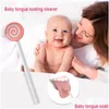 Ensembles de toilettage Grattoir à langue Bactéries inhibant l'hygiène Pratique Brosse buccale Nettoyant Langues pour soins Haleine fraîche Bébé, Enfants Matern Dhh7I