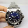 Roless Mens Watches Man Watch Deep Ceramic Bezel Sea Hardlex Crystal Stainless Steel Band Automatic Mechanical Black Blue Dial R06-2 cy