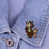 Broches ours de dessin animé mignon, épingle en émail pour femmes sur vêtements, épingles à revers pour sac à dos, Badges, accessoires Anime, cadeaux pour enfants 214V