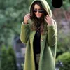 Women's Knits Tees Women's Long Knitted Cardigan Autumn Spring Hooded Solid Color Vintage Elegant Loose Fashion Streetwear Female Coat S-5XL 231010