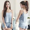 Dames Nachtkleding Pyjama Dames Koreaanse Shorts Tweedelige set Voor Nachtkledij Thuis Pak Zomer Pijama Effen Cami Casual Loungewear 2023