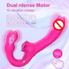 Vibrateurs Double tête résonance vibrateur partage Stimulation clitoridien masseur Vaginal femme portable masturbateur Sex Toys pour femmes 231010