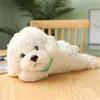 Pluche poppen Zachte realistische teddyhond knuffel Grappige simulatie gevulde kleine puppypoppen Mooi verjaardagscadeau voor baby- en kindermeisjes 231009