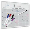 Whiteboards Whiteboard, löschbarer monatlicher Wochenplan, magnetischer Kalender, Kühlschrankaufkleber, Nachrichtentafel, weiches Whiteboard-Set 231009