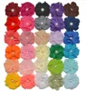 Hair Accessories 2.3" Chiffon Fabric Flower DIY For Wear Shoes Brooch Kids Women Artificial Flowers 30 Colors