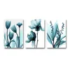 Paintings Wall Posters Blue Flower Plant Print Pictures Home Decor Abstract Canvas Art Mural Modern Aisle Cuadros for Living Room Decor 231009