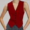 Kadın yelek takım elbise zarfı zarif gündelik banliyö üstleri v yakalı kolsuz uygun 2023 Promosyon Ürünleri