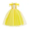 Girl's Dresses Girls Cosplay Dress Sleeveless Off Shoulder Kids Halloween Christmas Gift Fancy Party Princess Clothing 231010