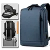 Skolväskor Herrens ryggsäck Business Casual Waterproof Large Capacity Travelling Bag School Bagop Bag Bag med USB Charging Interface Black 231009