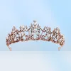 2018 nieuwste Rhinestone Brown Tiaras en Crowns Wedding Head Accessories Bride039S Tiara Fashion Bridal Headpieces JCI0777824968