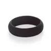 Anéis de banda femininos brilhantes anéis de casamento de sile flexível confortável o-ring moda para homens mticolor design jóias anel dhk1c