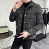 Herren Wollmischungen Hochwertige Herbst Winter Wolljacke für Männer Kurzer Trenchcoat Casual Business Social Streetwear Mantel 231009